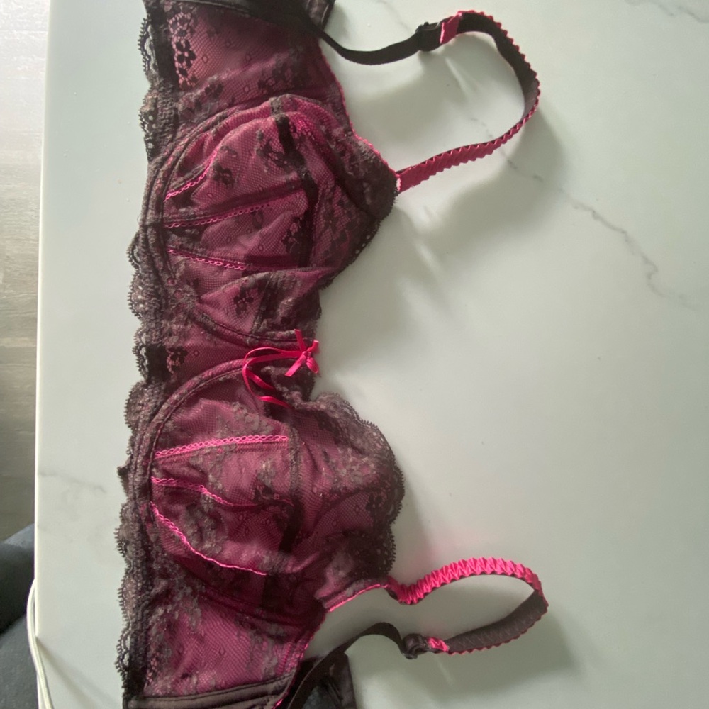 Elle Macpherson Underwire Bra in Grey and Pink